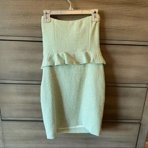 Zara tweed peplum dress